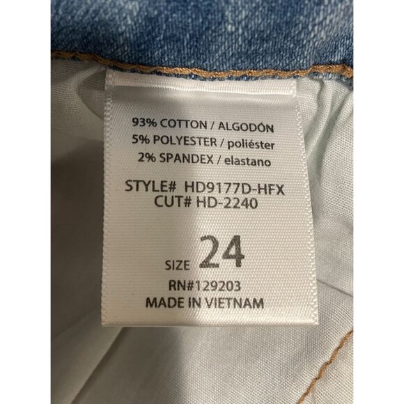 Hidden Logan High-Rise Dad Jeans Size 24 With Rhinestone - Picture 9 of 16